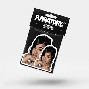 CARDI B STICKER