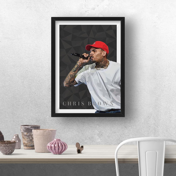 CHRIS BROWN GEOMETRIC PRINT