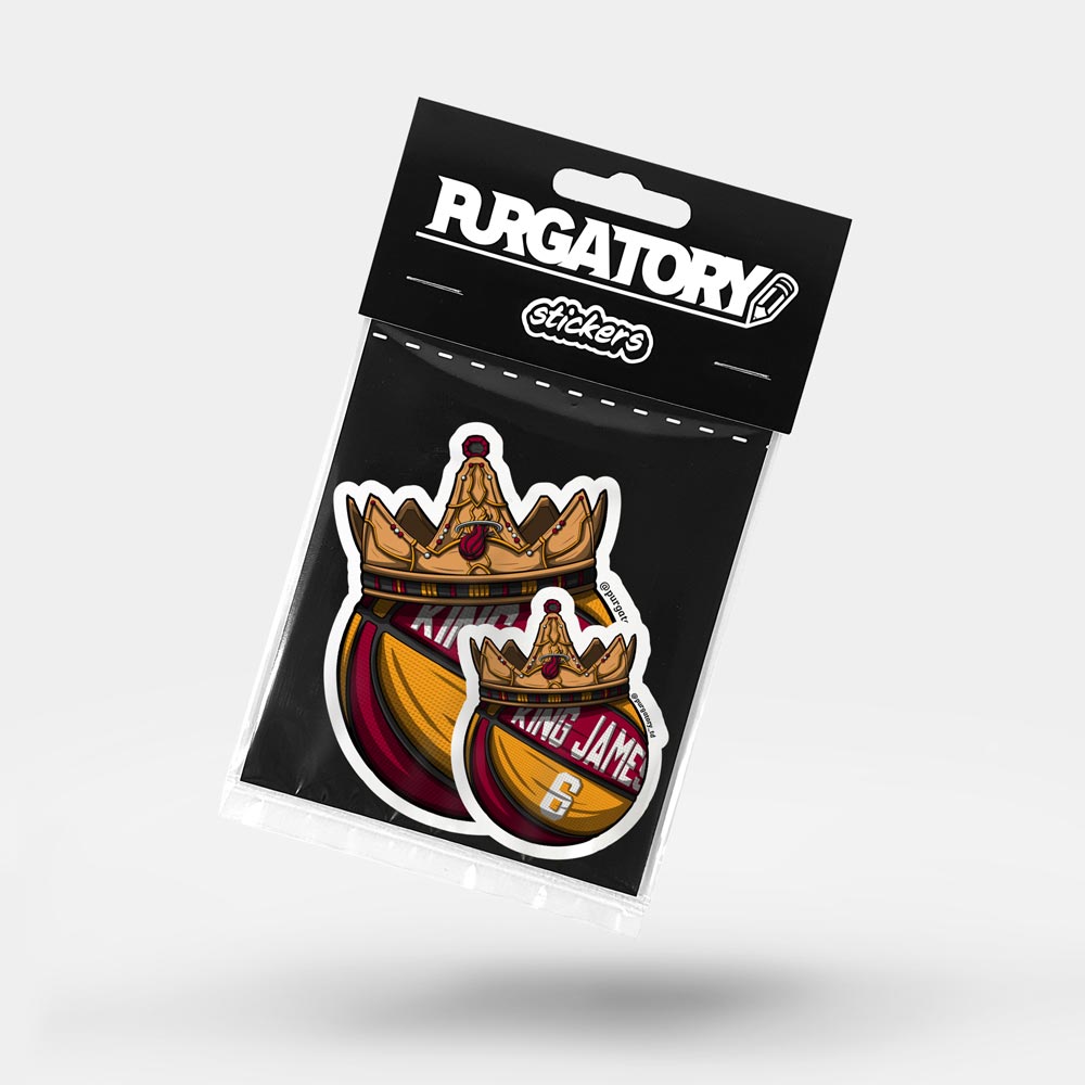 KING JAMES BBALL STICKER