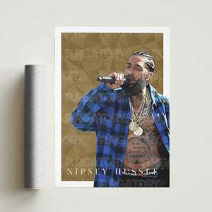 NIPSEY HUSSLE GEOMETRIC PRINT