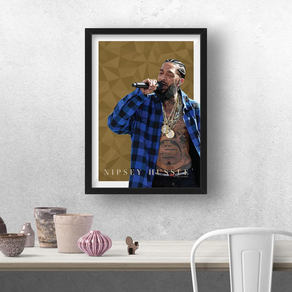 NIPSEY HUSSLE GEOMETRIC PRINT