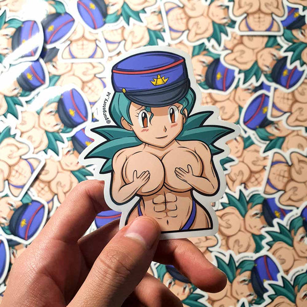 CHIBI OFFICER J BODYBUILDER STICKER