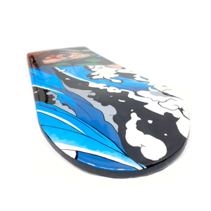 TANJIRO KAMADO HAND-PAINTED SKATEBOARD DECK.