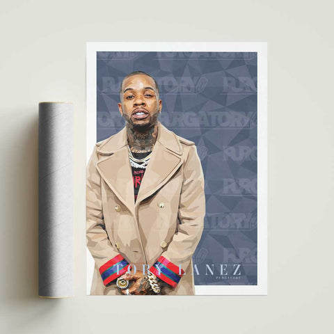 TORY LANEZ GEOMETRIC PRINT